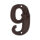 ESSCHERT DESIGN Hausnummer "9" aus Gusseisen