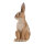 ESSCHERT DESIGN Deko - Figur Sitzender Hase, braun