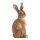ESSCHERT DESIGN Deko - Figur Sitzender Hase, braun