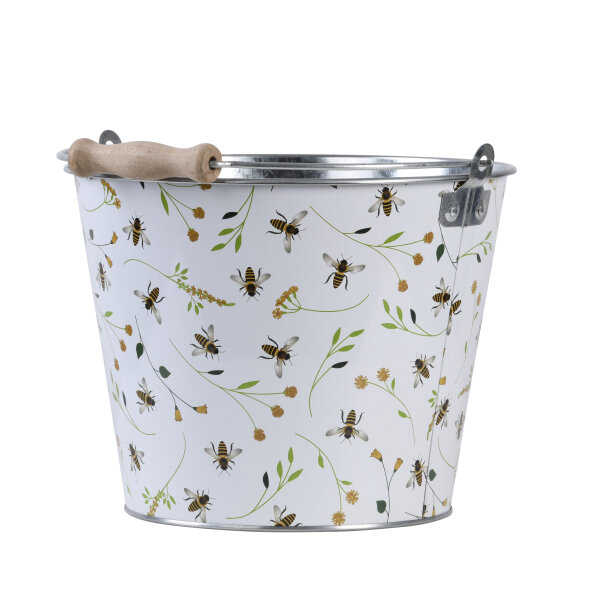 ESSCHERT DESIGN Eimer mit Bienenmuster, 5 L