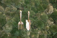ESSCHERT DESIGN Goldfarbenes Gartenwerkzeug-Set, 2-teilig