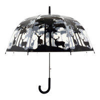 ESSCHERT DESIGN Regenschirm "Wald", transparent