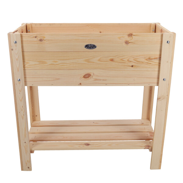ESSCHERT DESIGN Hochbeet aus Fichtenholz mit Ablage, S, natur