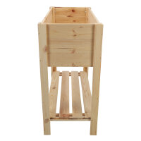 ESSCHERT DESIGN Hochbeet aus Fichtenholz mit Ablage, S, natur