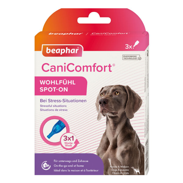 BEAPHAR CaniComfort® Wohlfühl Spot-On für Hunde, 3 x 1 ml