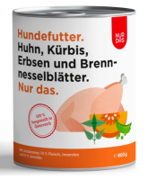 Hunde - Nassfutter NUR DAS Huhn mit Kürbis, Erbsen...