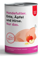 Hunde - Nassfutter NUR DAS Ente mit Äpfel und Hirse