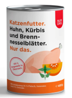 Katzen - Nassfutter NUR DAS Huhn mit Kürbis und...