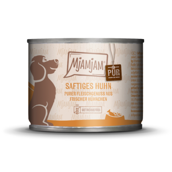 Hunde - Nassfutter MjAMjAM Adult Saftiges Huhn pur
