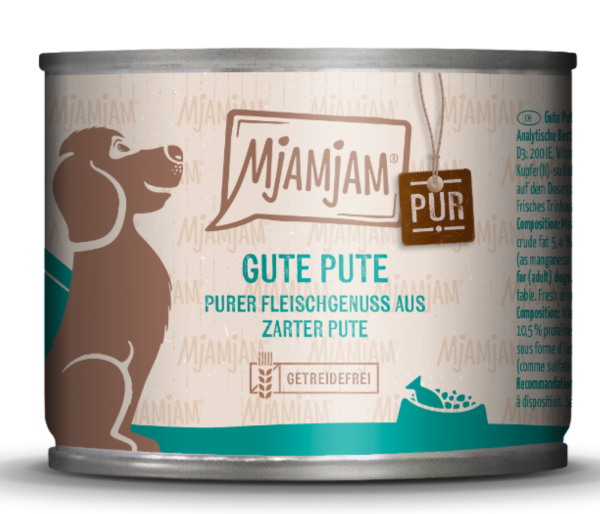 Hunde - Nassfutter MJAMJAM Dog Adult Pute pur
