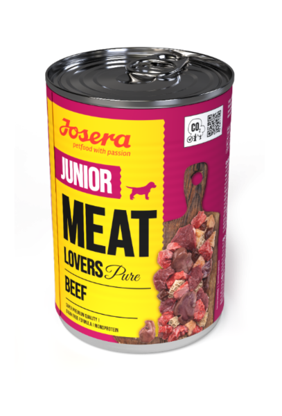 Hunde - Nassfutter JOSERA Meat Lovers Junior Pure Beef, 400 g