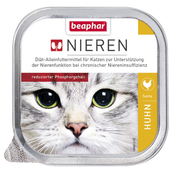 Katzen - Nassfutter BEAPHAR Nierendiät + Huhn, 100 g