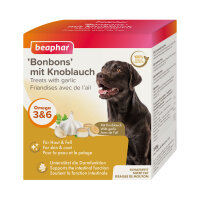 Hunde - Snack BEAPHAR "Bonbons" mit Knoblauch,...
