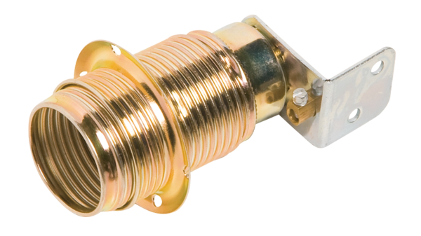 OBI Lampenfassung E14 Messing mit Winkel