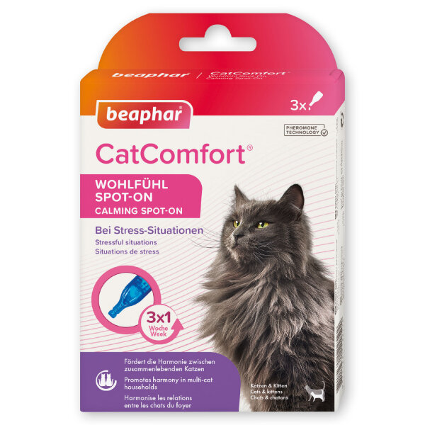 BEAPHAR CatComfort® Wohlfühl Spot-On, 3 x 0,55 ml