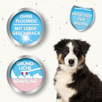 BEAPHAR Zahnpflege Set für Welpen (Zahnpasta &...