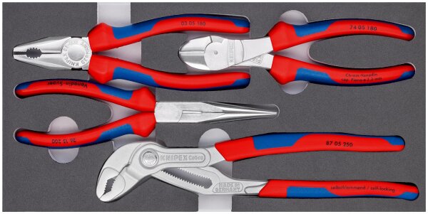 KNIPEX  Zangen-Set "Basic Chrom"