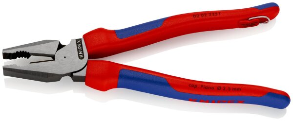 KNIPEX  Kraft-Kombiz. m. Befestigungsöse 225 mm