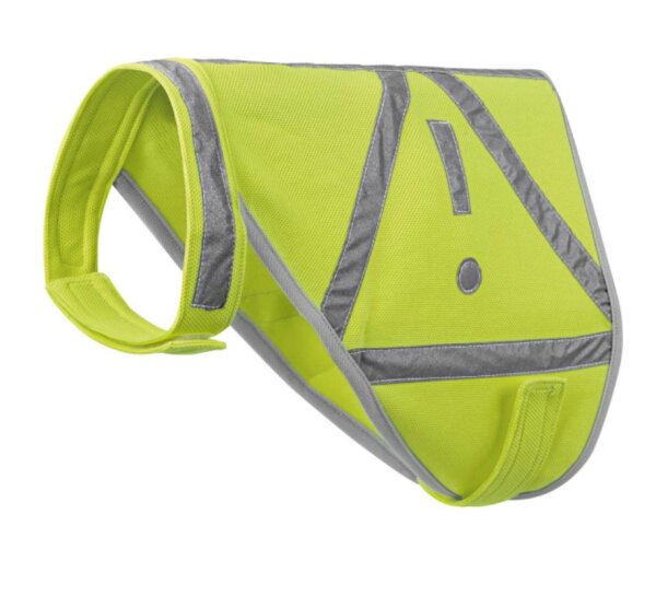 HUNTER Hunde-Warnweste, reflektierend, gelb, S,Hals: 28-42 cm, Bauch: 39-50 cm