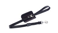 NOBBY Leine inkl. Sicherheitsgurt, schwarz, L: 75/100 cm,...