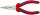 KNIPEX 25 02 160 Flachrundzange mit Schneide 160 mm
