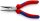 KNIPEX 25 02 160 Flachrundzange mit Schneide 160 mm