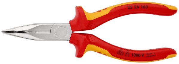 KNIPEX Flachrundzange mit Schneide 160 mm