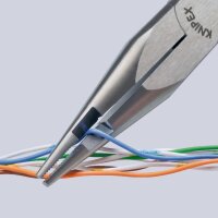 KNIPEX 27 01 160 Flachrundzange mit Mittenschneider 160 mm