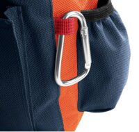 HUNTER Gürteltasche Bugrino Profi, M, grau-blau/orange, 22 x 18,5 cm