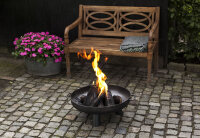 ESSCHERT DESIGN Feuerschale aus Stahl, schwarz