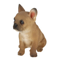 ESSCHERT DESIGN Deko - Figur Sitzender Welpe, Bulldogge, braun