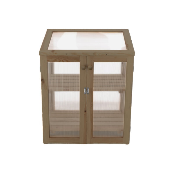 ESSCHERT DESIGN Gewächshaus aus Kiefernholz, braun