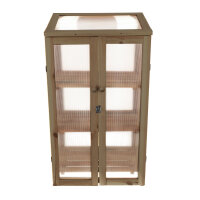 ESSCHERT DESIGN Gewächshaus aus Kiefernholz, braun