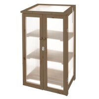 ESSCHERT DESIGN Gewächshaus aus Kiefernholz, braun