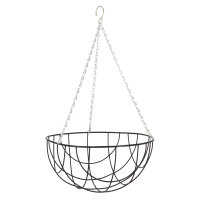 ESSCHERT DESIGN Hängekorb aus Metall, schwarz