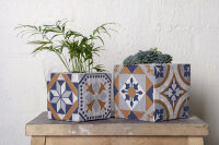 ESSCHERT DESIGN Blumentopf "Portugisische Kacheln"