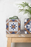 ESSCHERT DESIGN Blumentopf "Portugisische Kacheln"
