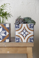 ESSCHERT DESIGN Blumentopf "Portugisische Kacheln"