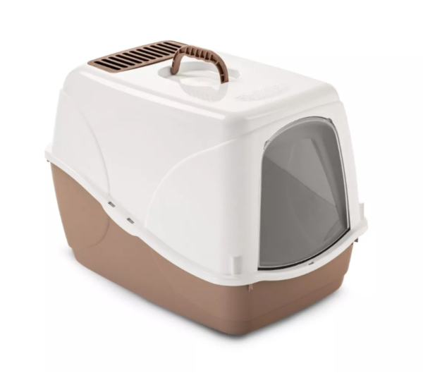 MPS Katzentoilette mit Schwingtür "Buffy", 54 x 38,5 x 38 cm, rosé