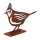 ESSCHERT DESIGN Deko - Figur Haubenmeise, rost