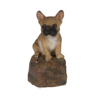 ESSCHERT DESIGN Deko - Figuren Begrüßungswelpen auf Stein mit Sound