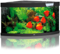 JUWEL Aquarium Trigon 350 inkl. LED-Beleuchtung, Pumpe, Filter und Heizer, schwarz