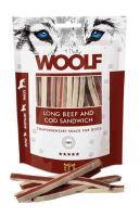 Hunde - Snack WOOLF Rind & Kabeljau Sandwich, 100 g