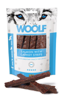 Hunde - Snack WOOLF Lachsstreifen mit Karotten, 100 g