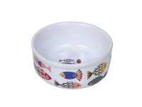 NOBBY Katzen Keramik Schale "FISH", weiß,...