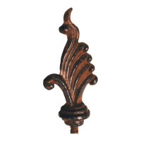 ESSCHERT DESIGN Spiral-Pflanzstäbe aus Gusseisen, braun, 125 cm