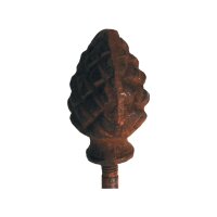 ESSCHERT DESIGN Spiral-Pflanzstäbe aus Gusseisen, braun, 125 cm