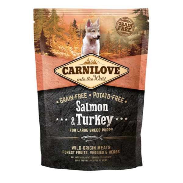 Hunde - Trockenfutter CARNILOVE Puppy Salmon & Turkey Large Breed