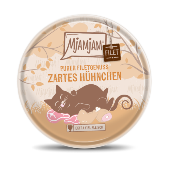 Katzen - Nassfutter MjAMjAM Purer Filetgenuss - zartes Hühnchen, 80 g