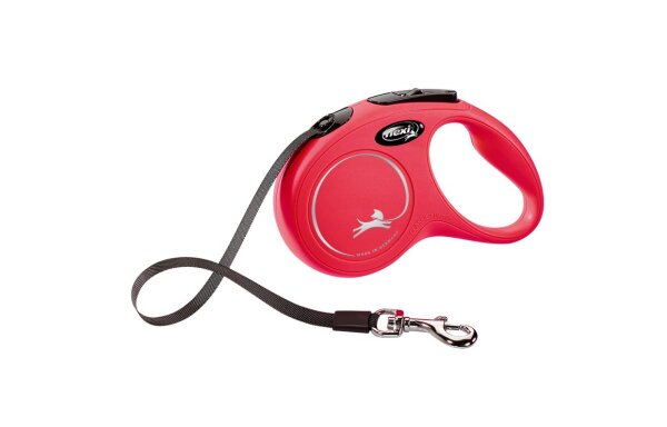 FLEXI New Classic Gurt, rot, XS, 3 m